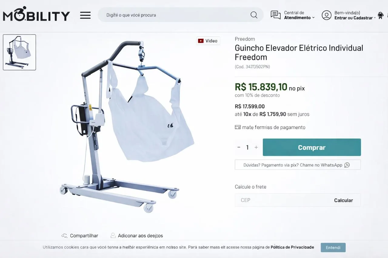 Guincho motorizado (ideal para remover acamados) - Foto 1