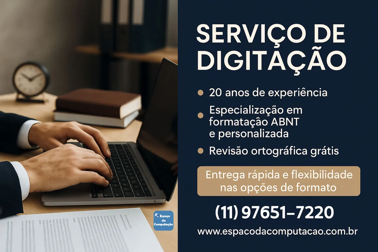 Digitação e formatação de documentos ou trabalhos com qualidade e precisão - Foto 2