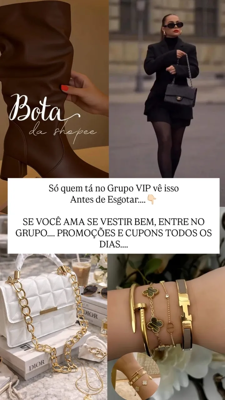 🚨 GRUPO SECRETO dos achadinhos de Moda Feminina que ESGOTAM rápido 😳✨ - Foto 1
