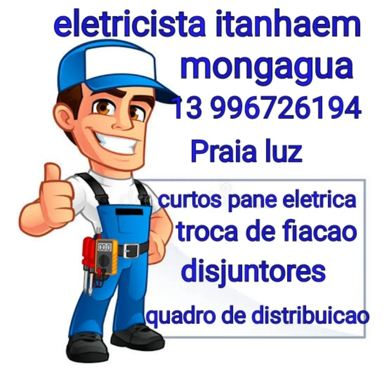 Eletricista mongagua itanhaem 13 996726194 - Foto 1