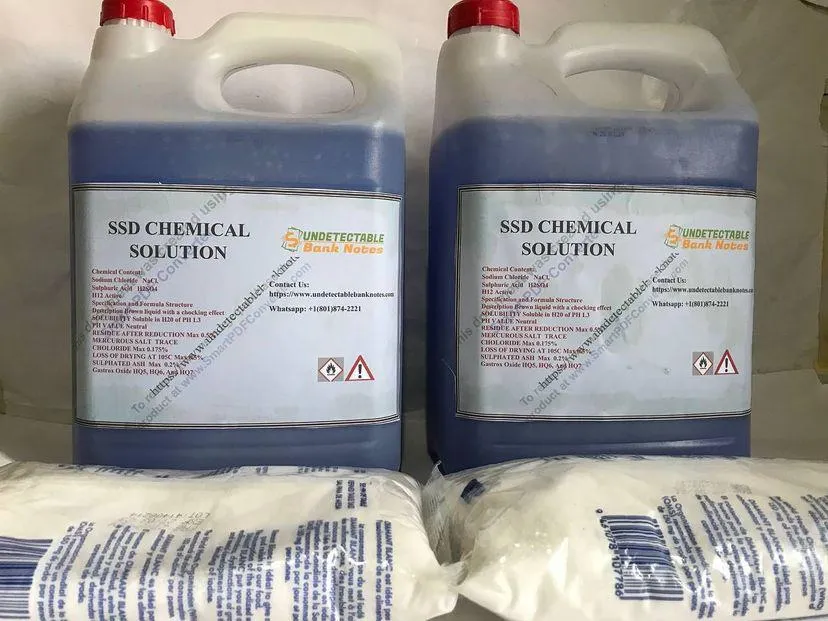SSD Solução Química e pó ativador para Limpeza de notas - Foto 1