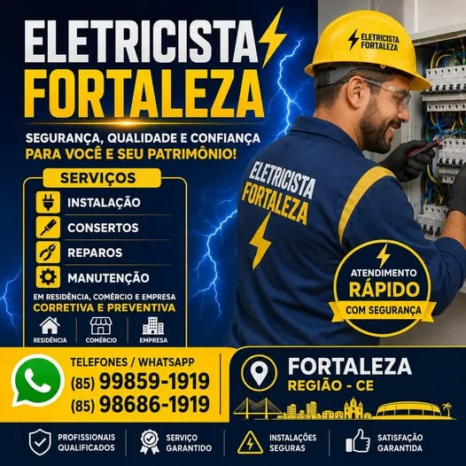 ELETRICISTA  CONSERTOS  MANUTENÇÃO  FORTALEZA (85) 99858-1919 - Foto 1
