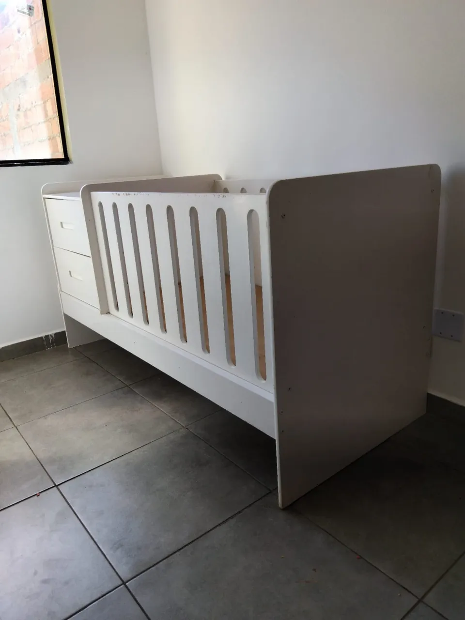 Berço Multifuncional Branco com Cômoda - Entrega e Montagem Grátis DF - Foto 1